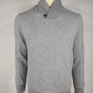 Untuckit gray 100% Cotton mock neck pullover sweatshirt mens Large